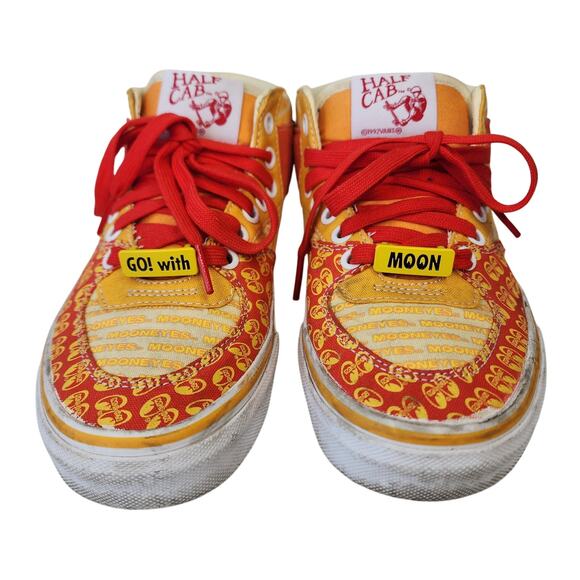 VANS Half Cab x Mooneyes Orange Rare Men size 5 - Picture 3 of 9
